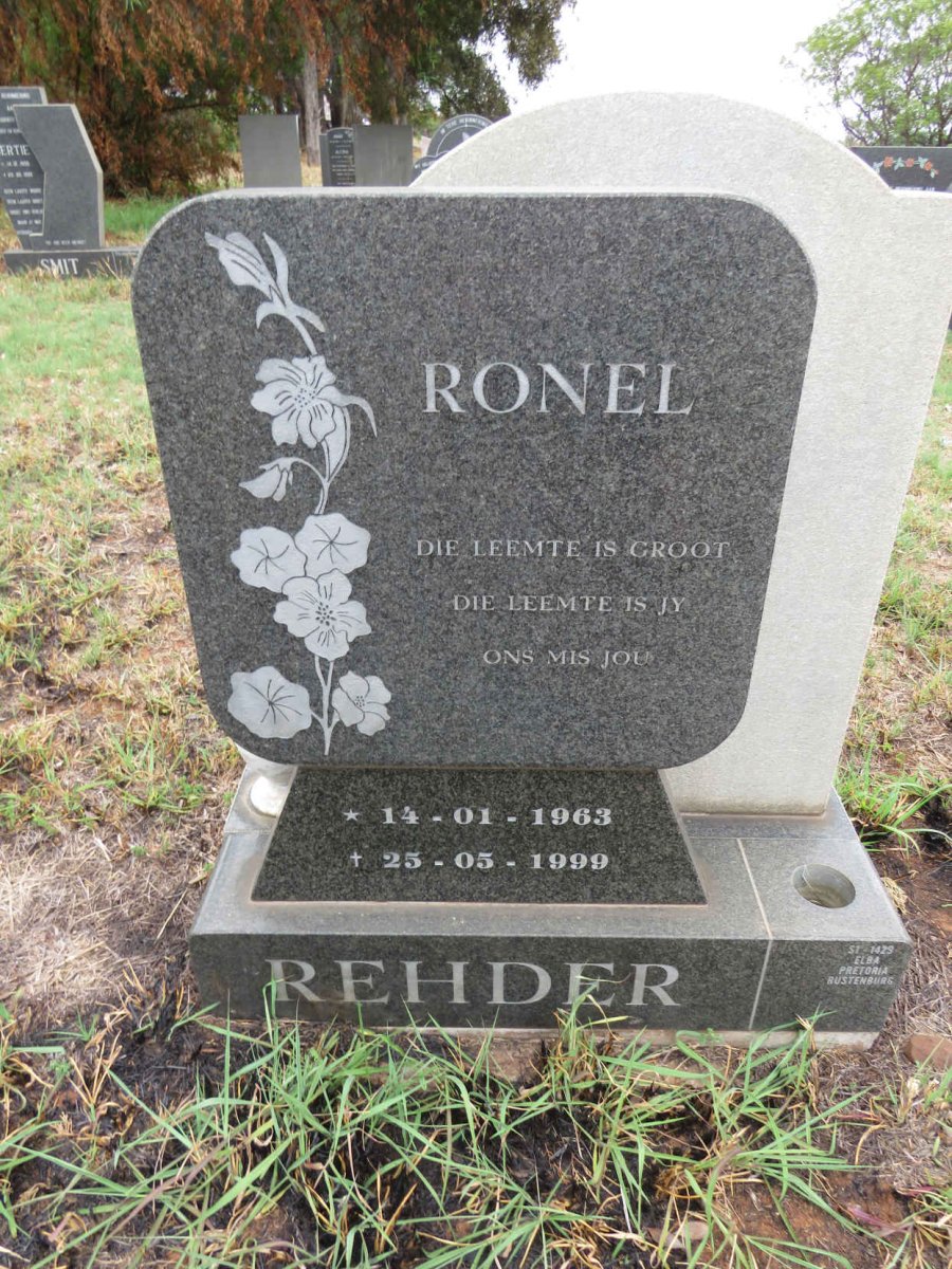 REHDER Ronel 1963-1999