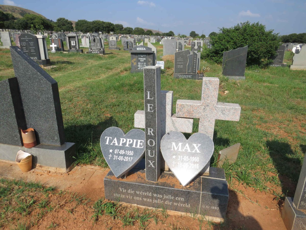 ROUX Tappie, le 1950-2017 & Max 1960-2015