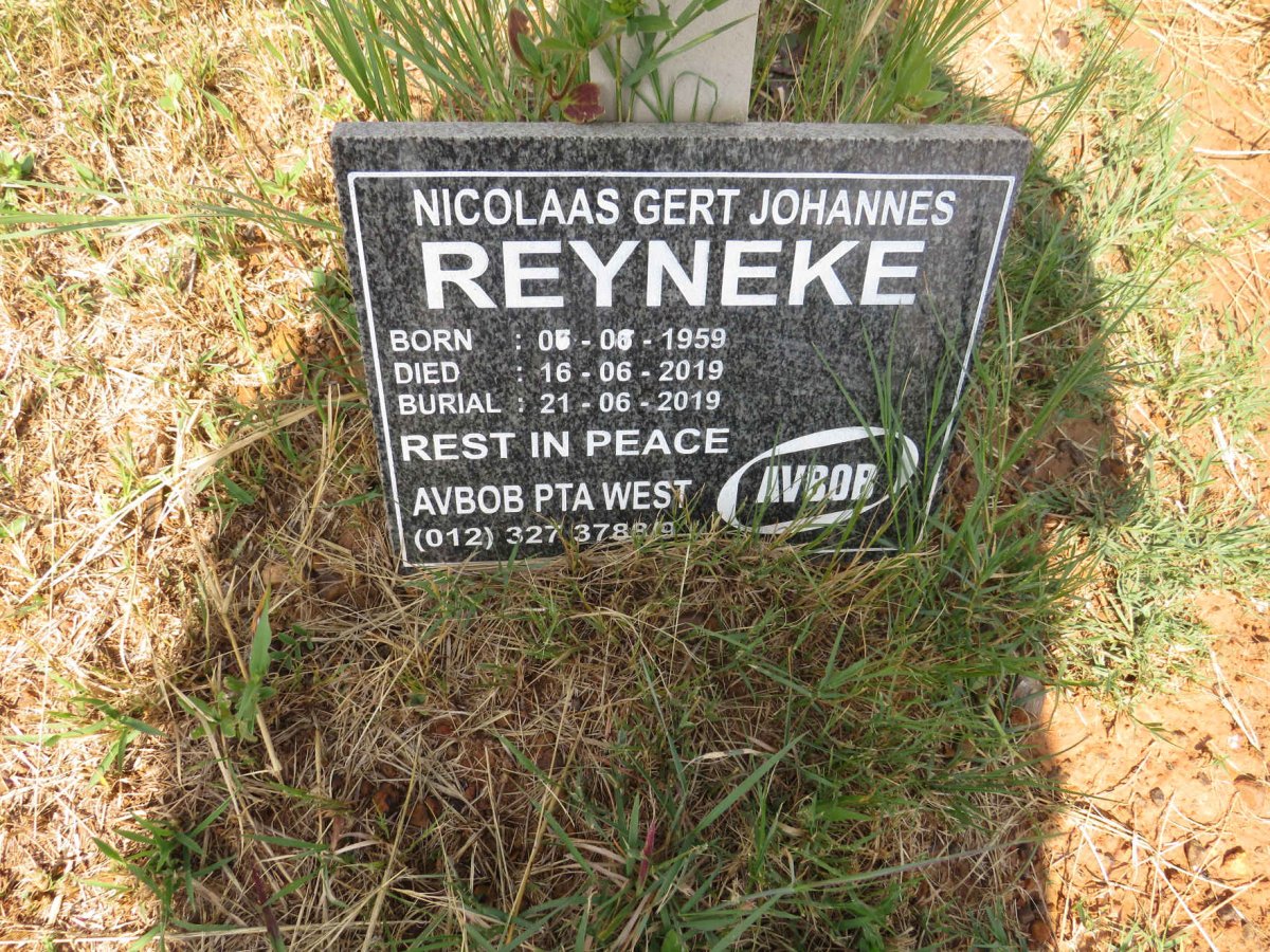 REYNEKE Nicolaas Gert Johannes 1959-2019