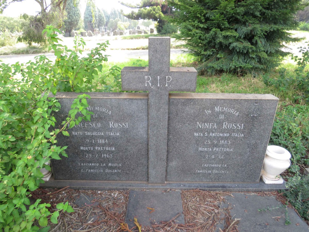 ROSSI Francesco 1884-1963 & Ninfa 1883-1967 