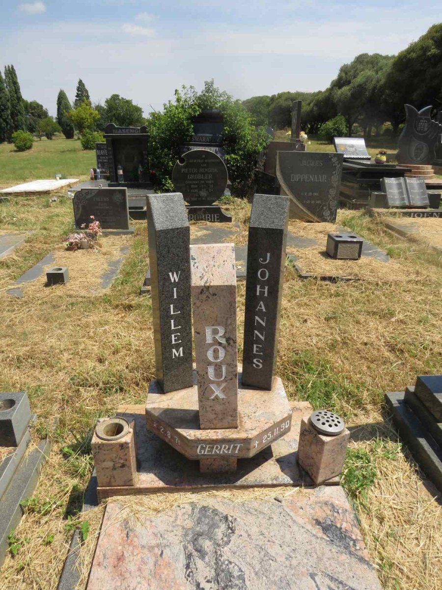 ROUX Willem Johannes 1971-1990