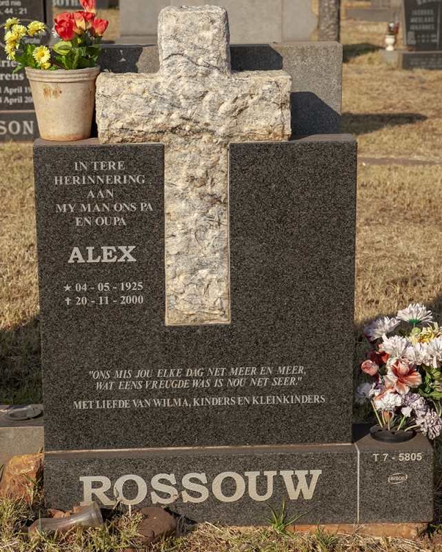 ROSSOUW Alex 1925-2000