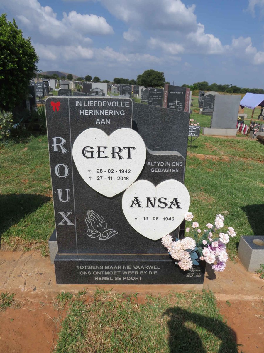 ROUX Gert 1942-2018 & Ansa 1946- 