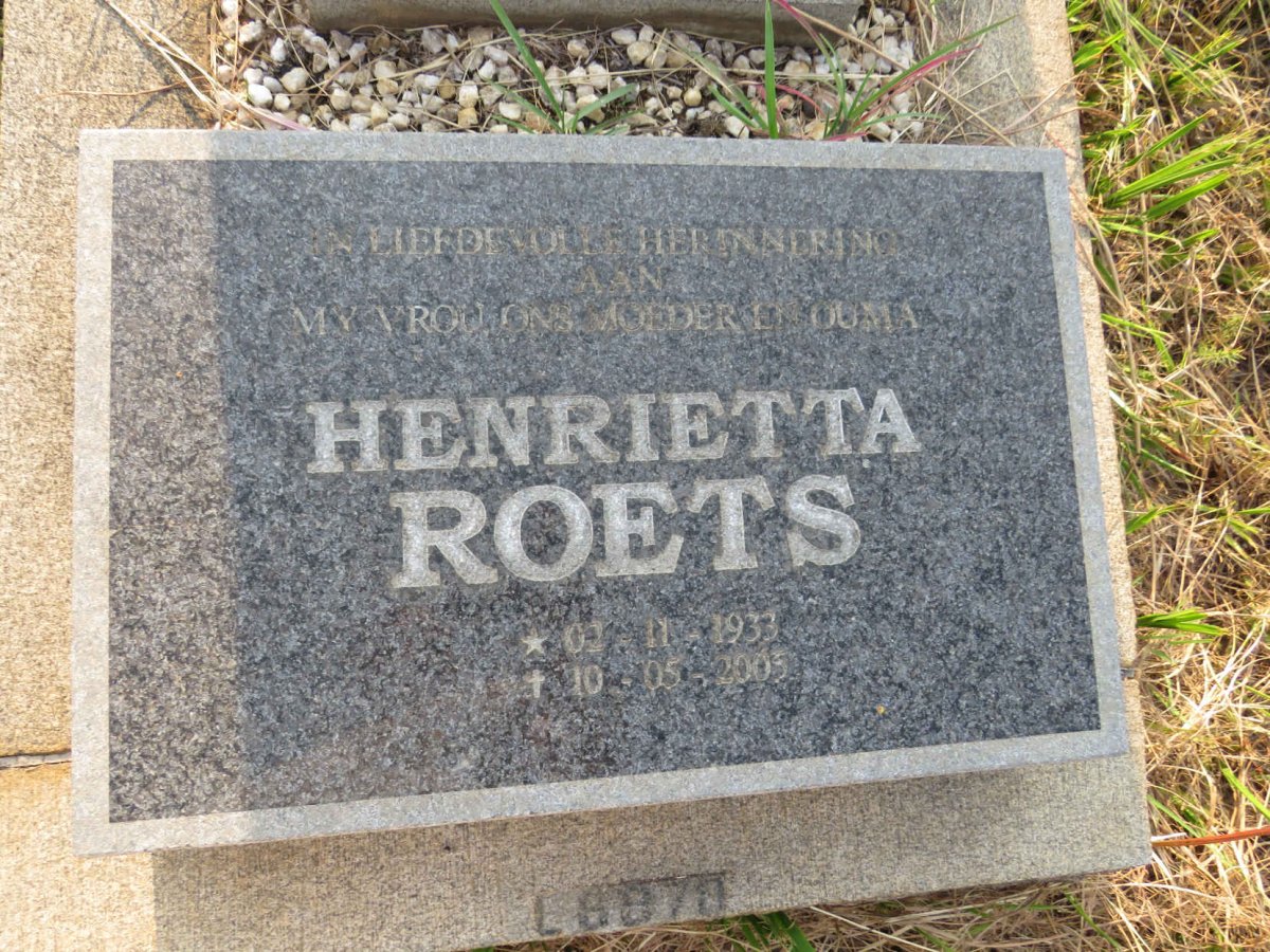 ROETS Henrietta 1933-2005