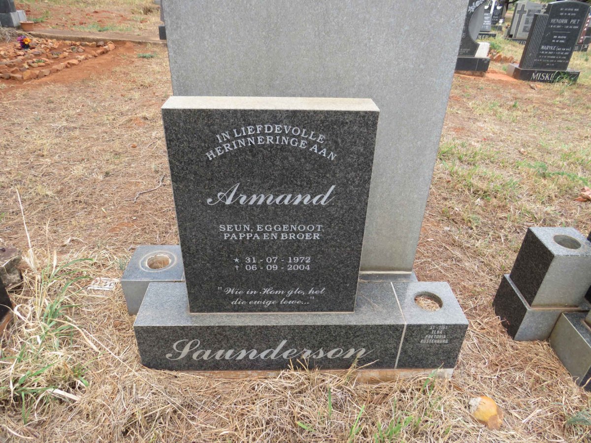 SAUNDERSON Armand 1972-2004