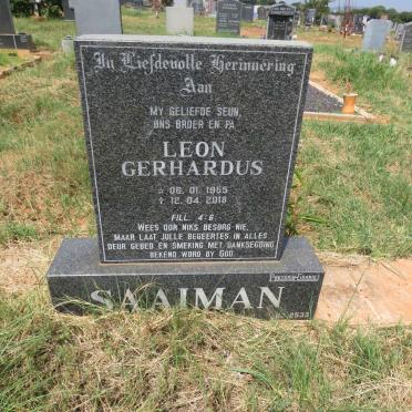SAAIMAN Leon Gerhardus 1955-2018