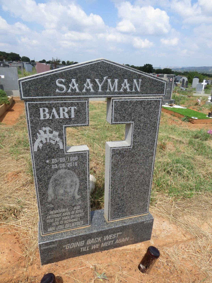 SAAYMAN Bart 1960-2019