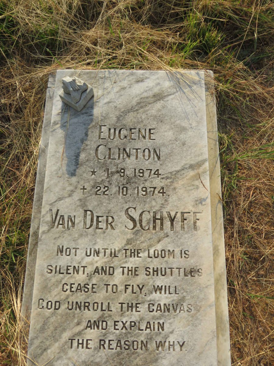 SCHYFF Eugene Clinton, van der 1974-1974
