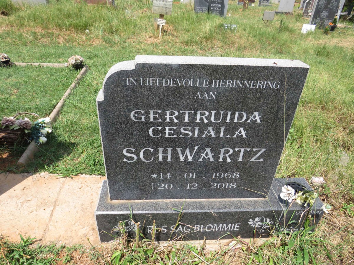 SCHWARTZ Gertruida Cesiala 1968-2018