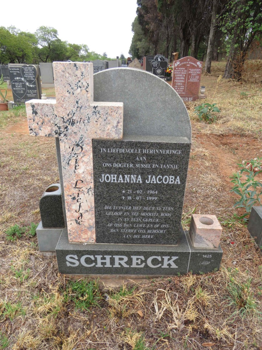 SCHRECK Johanna Jacoba 1964-1999