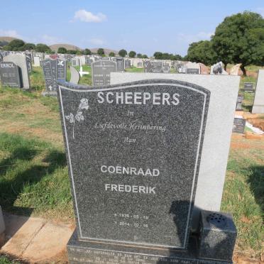 SCHEEPERS Coenraad Frederik 1936-2014