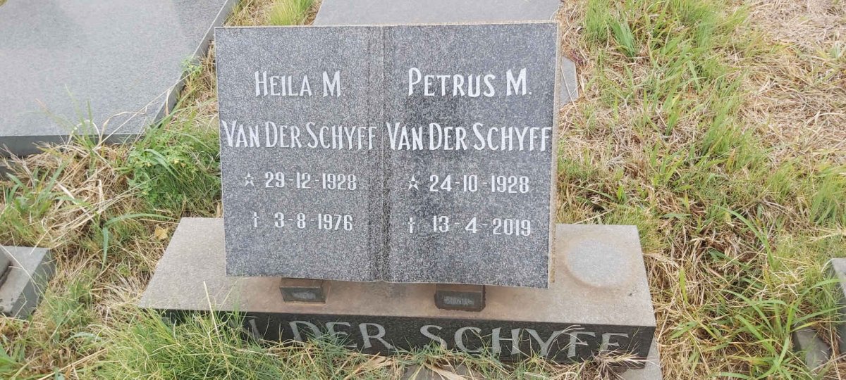 SCHYFF Petrus M., van der 1928-2019 & Heila M. 1928-1976