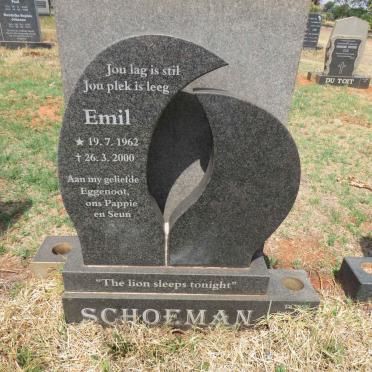SCHOEMAN Emil 1962-2000