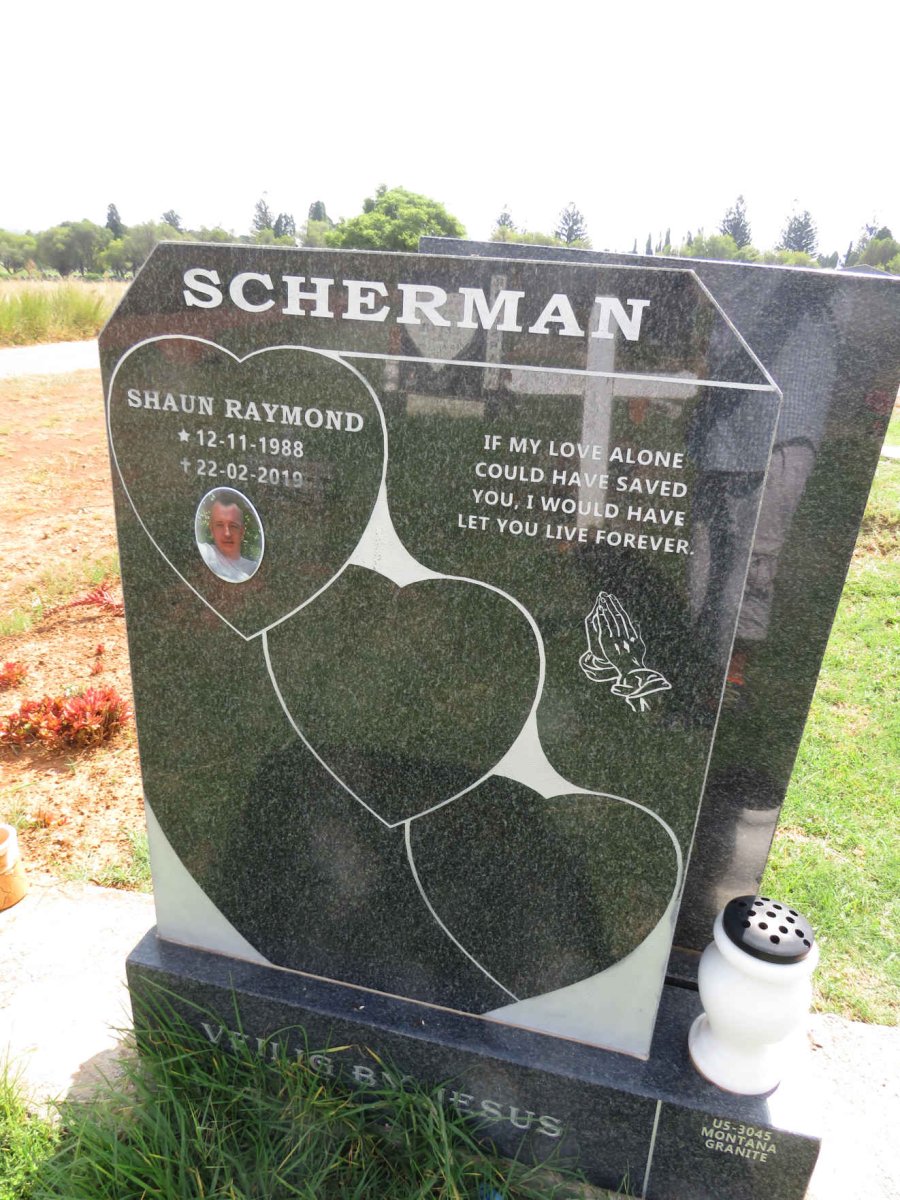 SCHERMAN Shaun Raymond 1988-2019