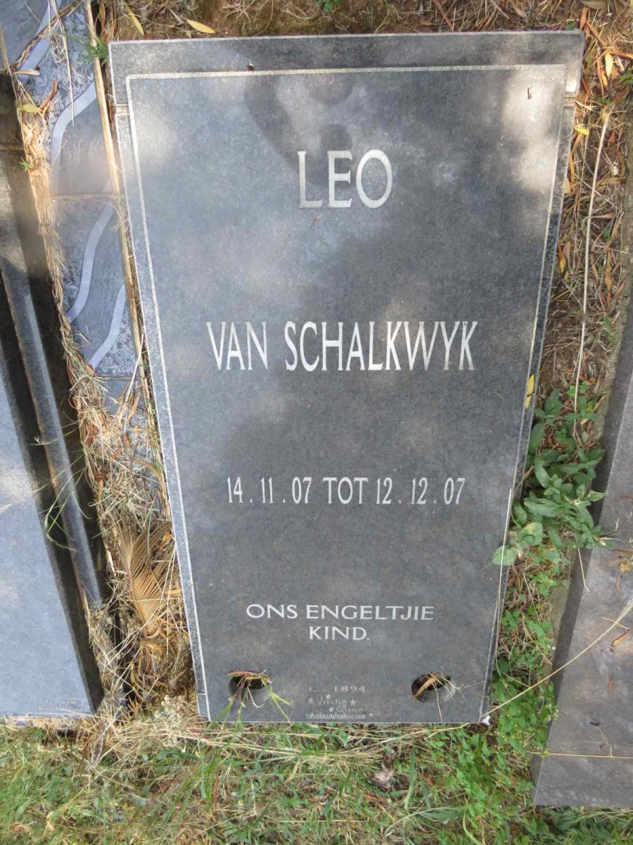 SCHALKWYK Leo, van 2007-2007