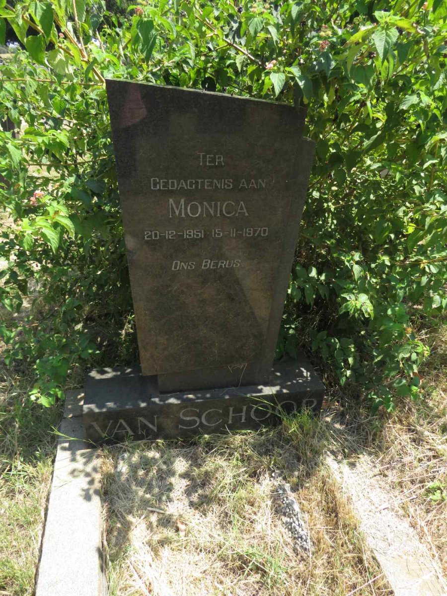 SCHOOR Monica, van 1951-1970