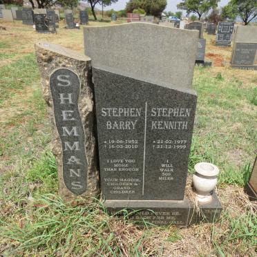 SHEMMANS Stephen Barry 1952-2010 :: SHEMMANS Stephen Kennith 1977-1999 _1