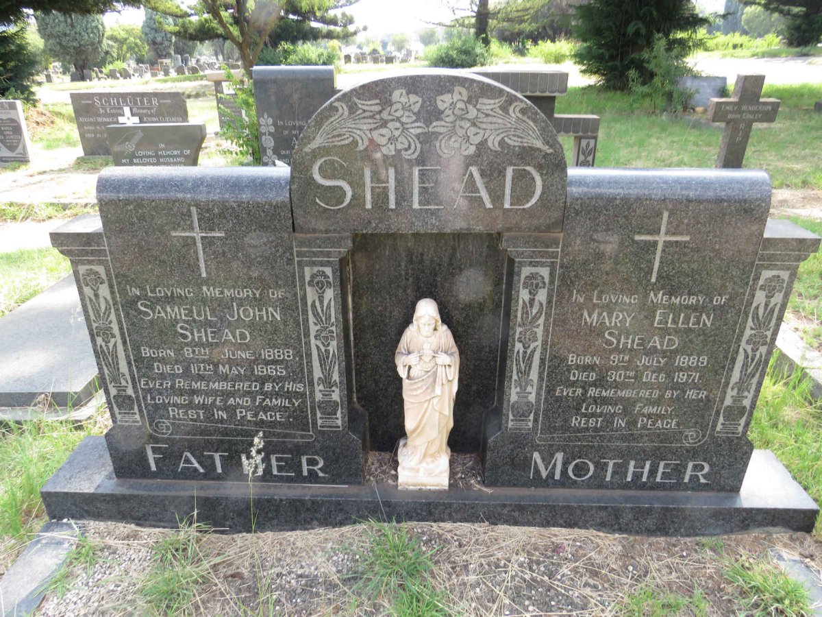 SHEAD Sameul John 1888-1965 & Mary Ellen 1889-1971