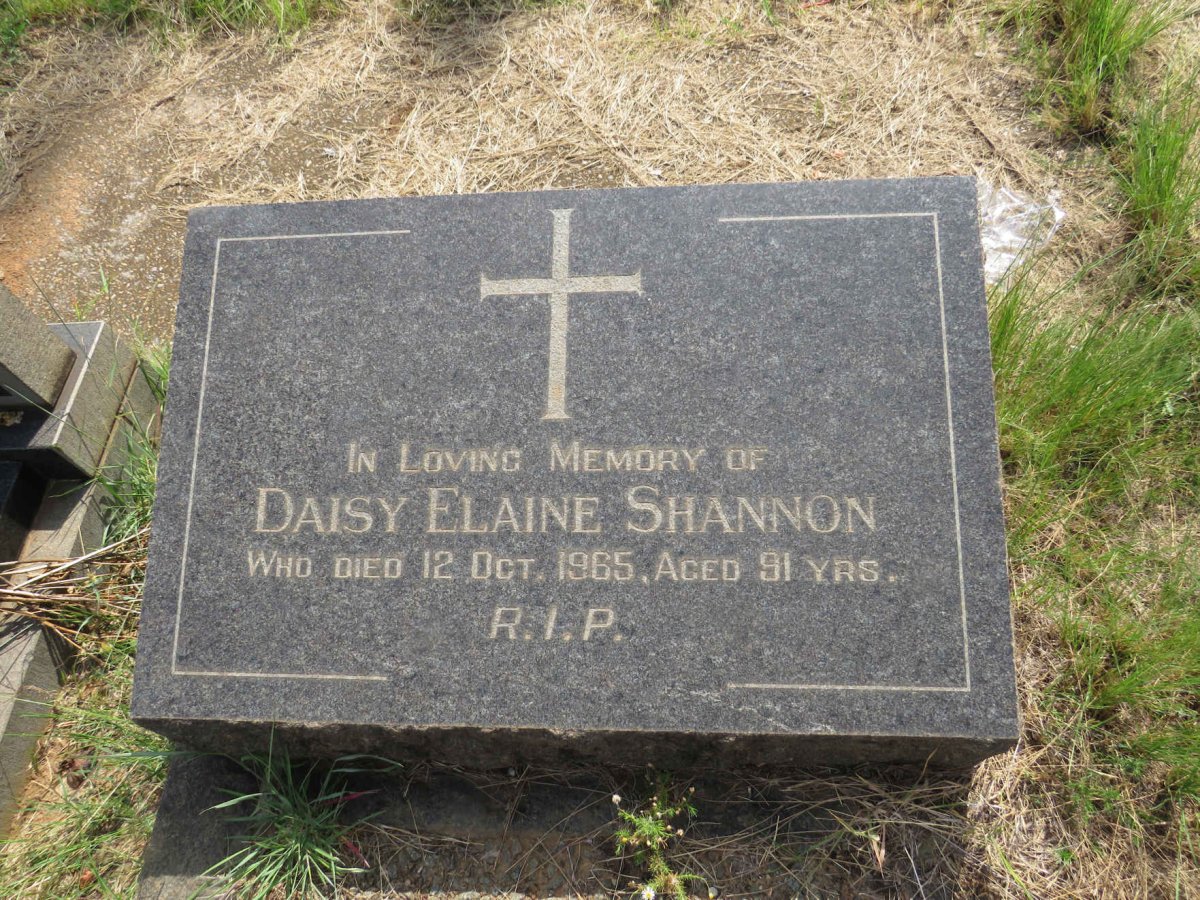 SHANNON Daisy Elaine -1965