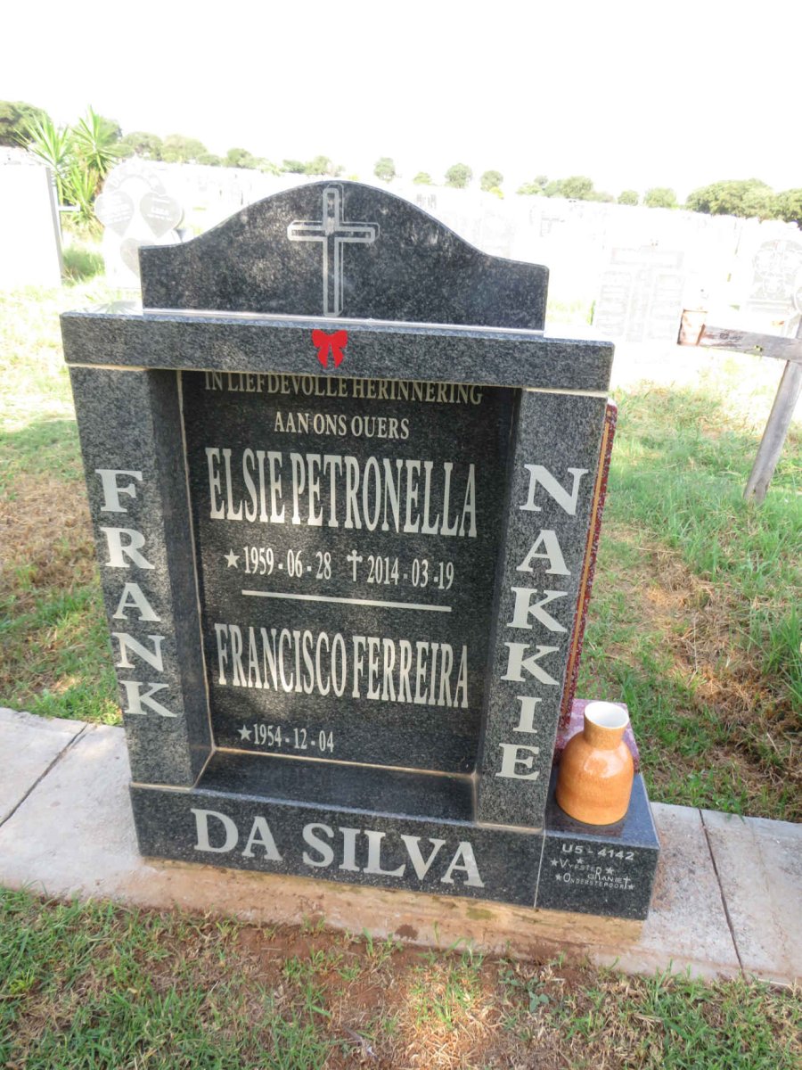 SILVA Francisco Ferreira, da 1954- & Elsie Petronella 1959-2014