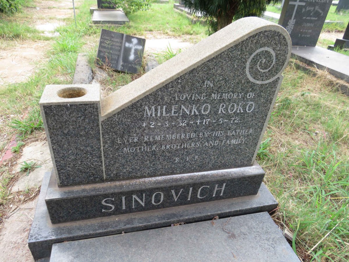 SINOVICH Milenko Roko 1932-1972