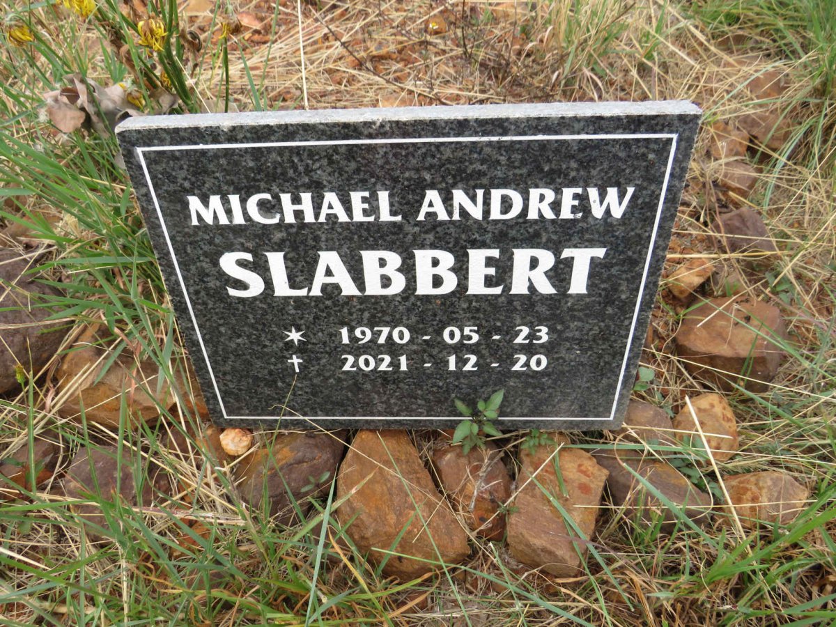 SLABBERT Michael Andrew 1970-2021
