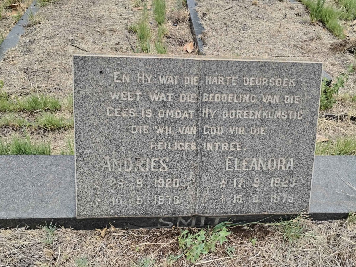 SMIT Andries 1920-1976 & Eleanora 1923-1975