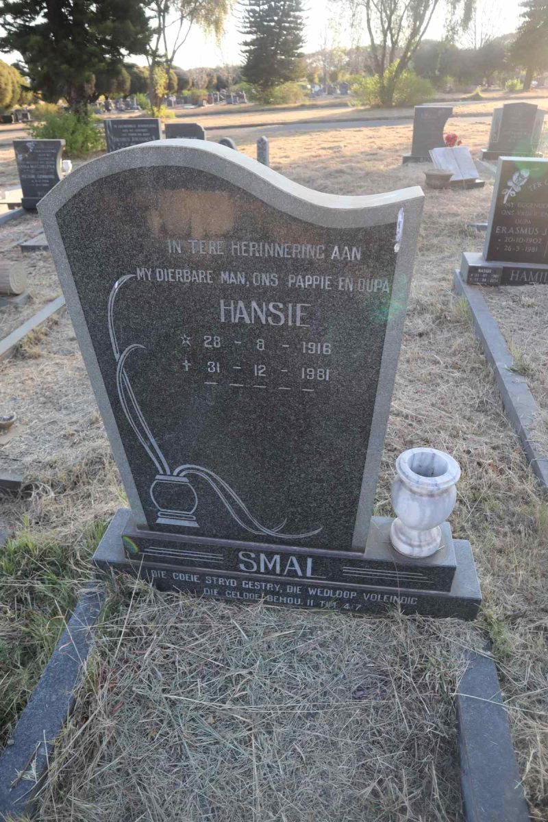 SMAL Hansie 1916-1981