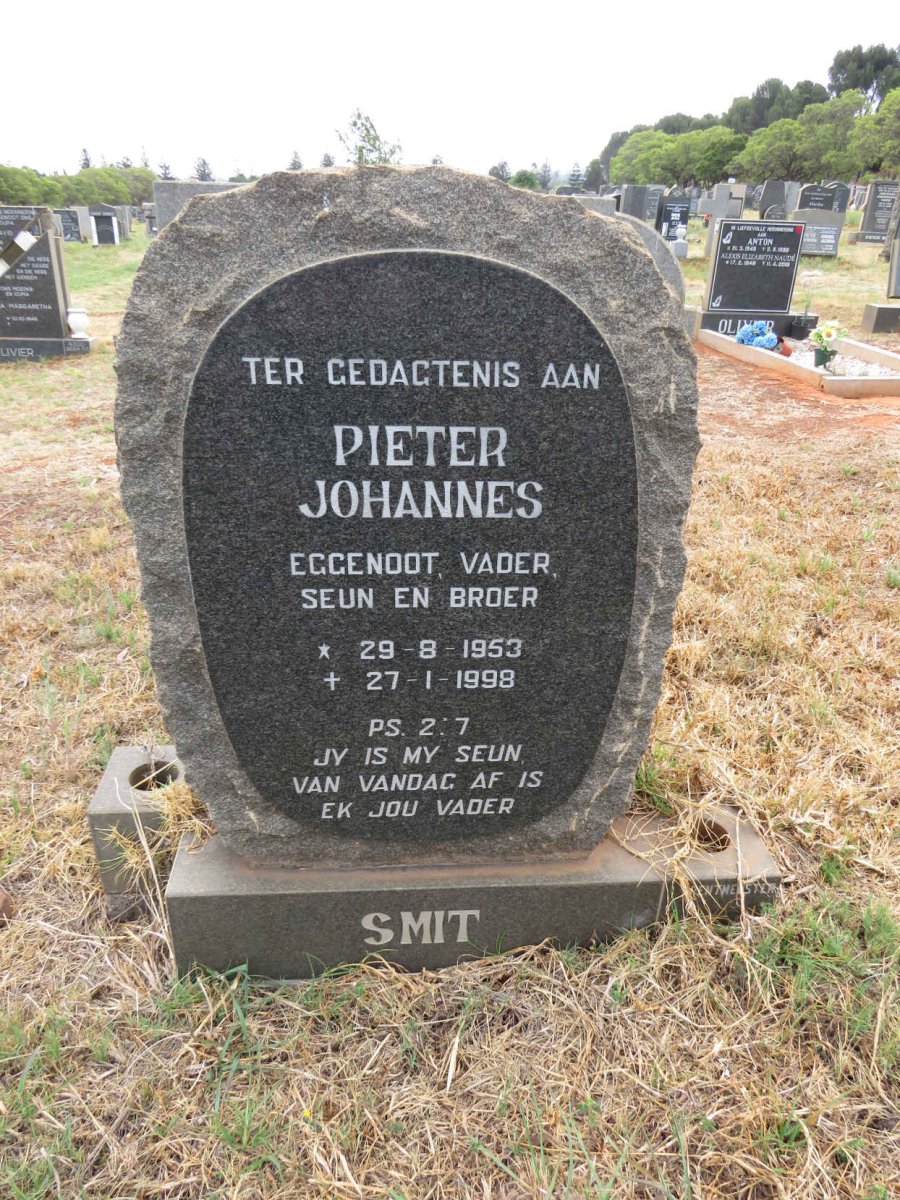 SMIT Pieter Johannes 1953-1998
