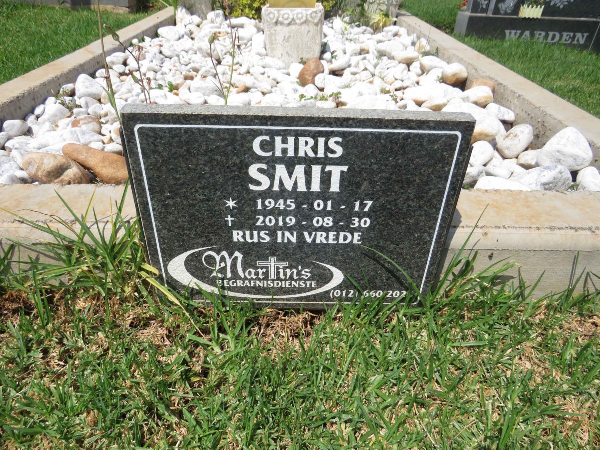 SMIT Chris 1945-2019