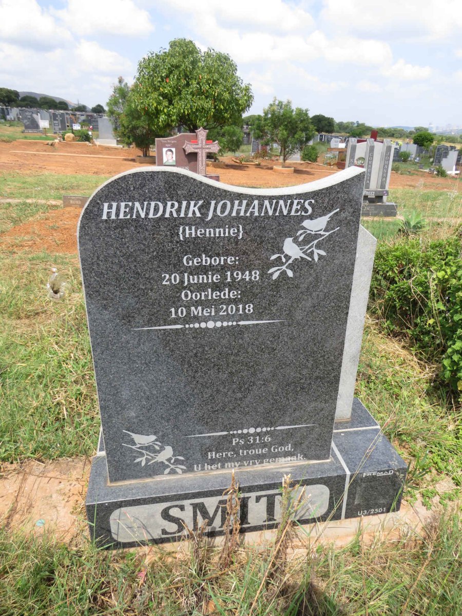 SMIT Hendrik Johannes 1948-2018 
