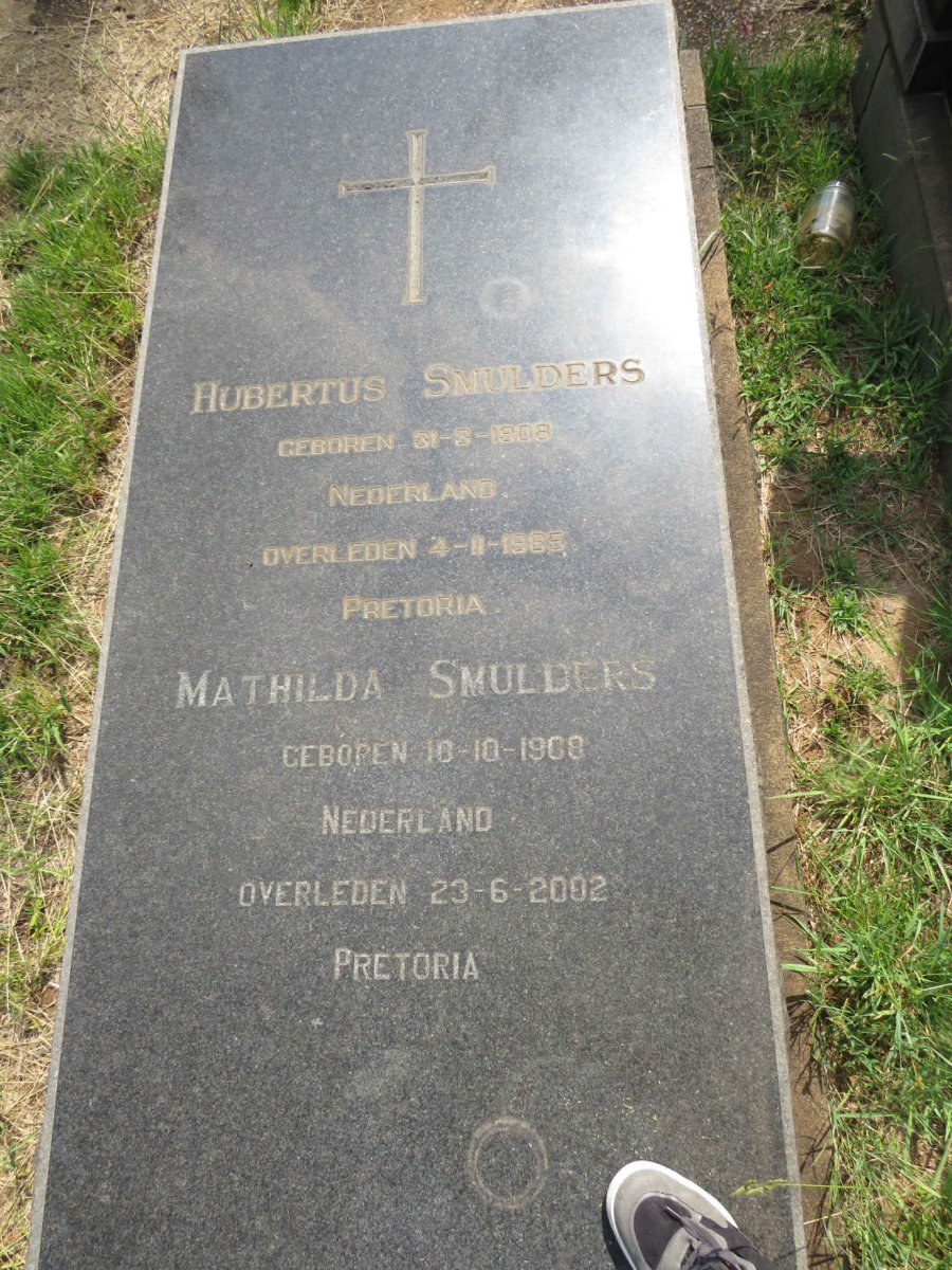 SMULDERS Hubertus 1908-1965 & Mathilda 1908-2002