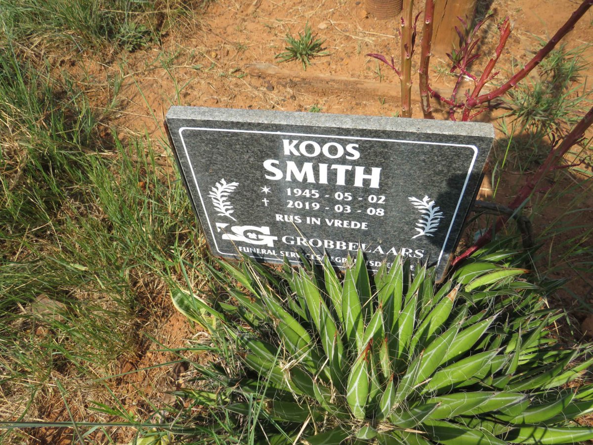 SMITH Koos 1945-2019