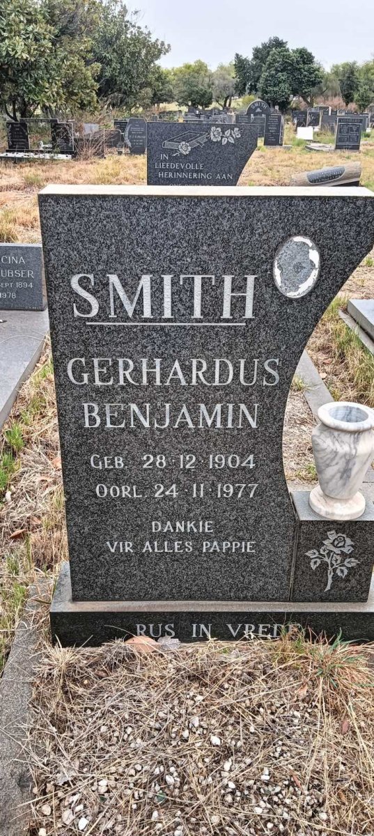 SMITH Gerhardus Benjamin 1904-1977
