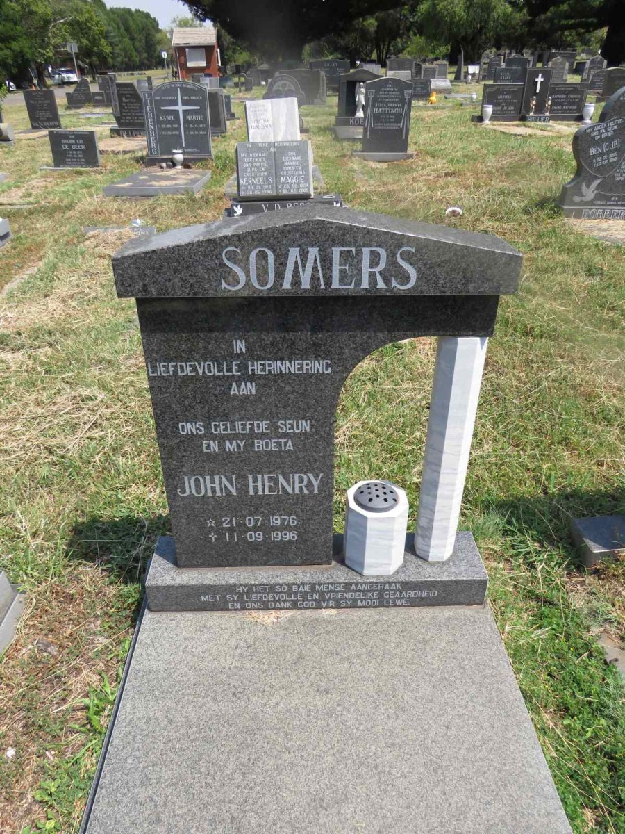 SOMERS John Henry 1976-1996
