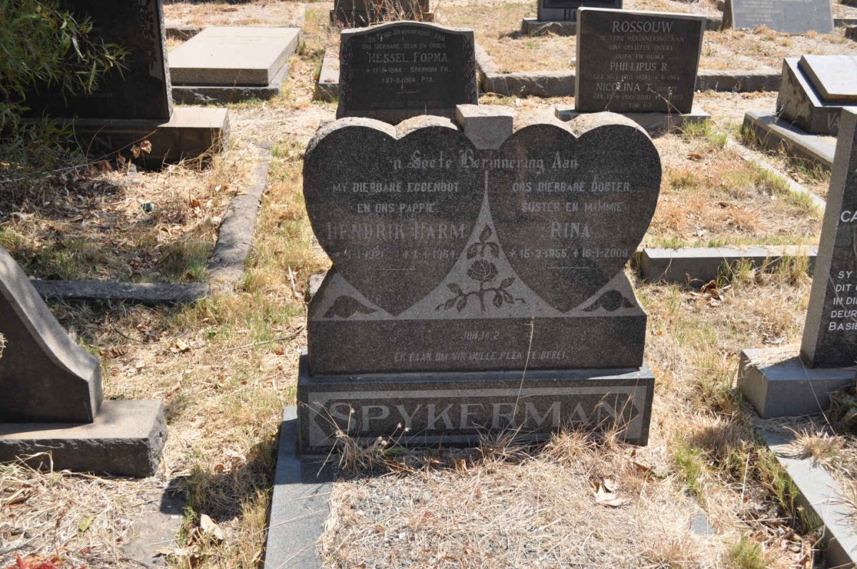 SPYKERMAN Hendrik Harm 1921-1964 :: SPYKERMAN Rina 1955-2009