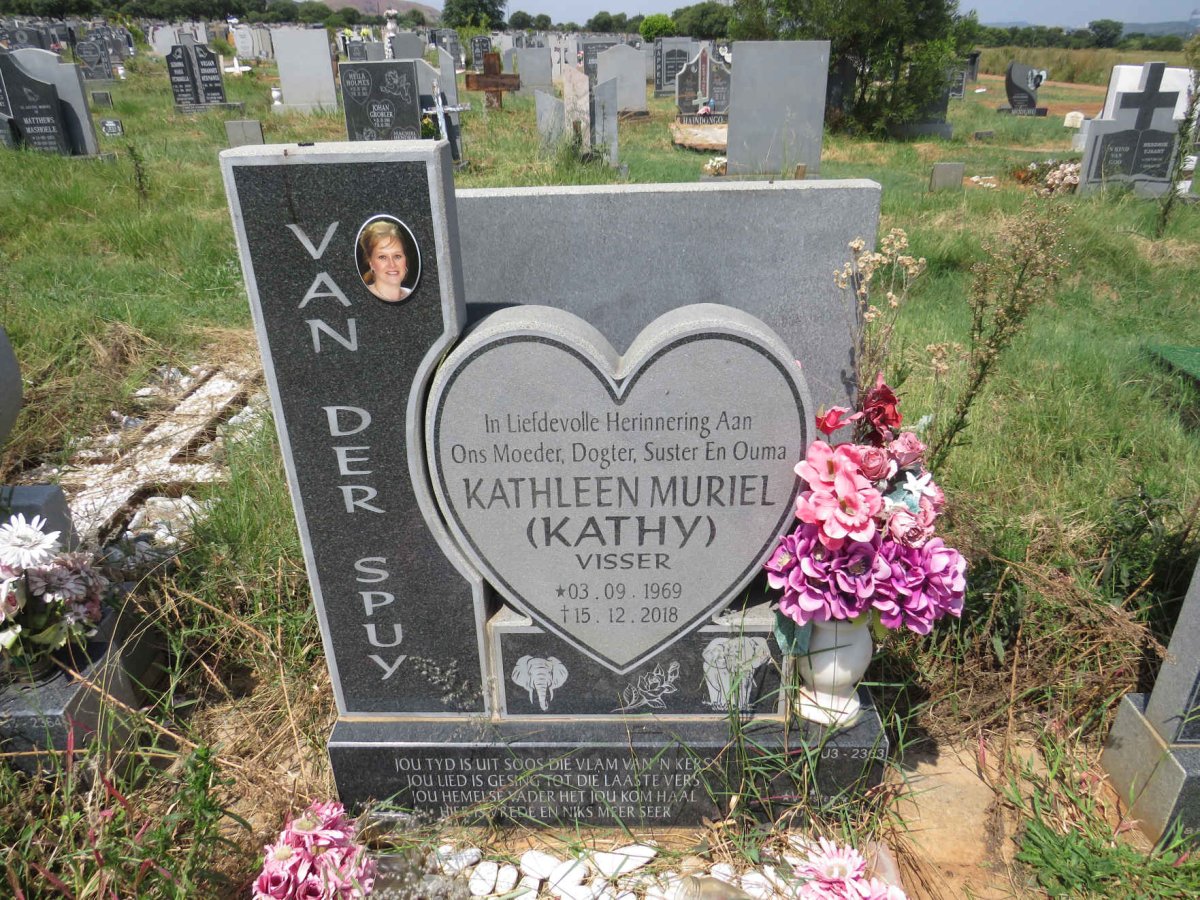 SPUY Kathleen Muriel, van der nee VISSER 1969-2018
