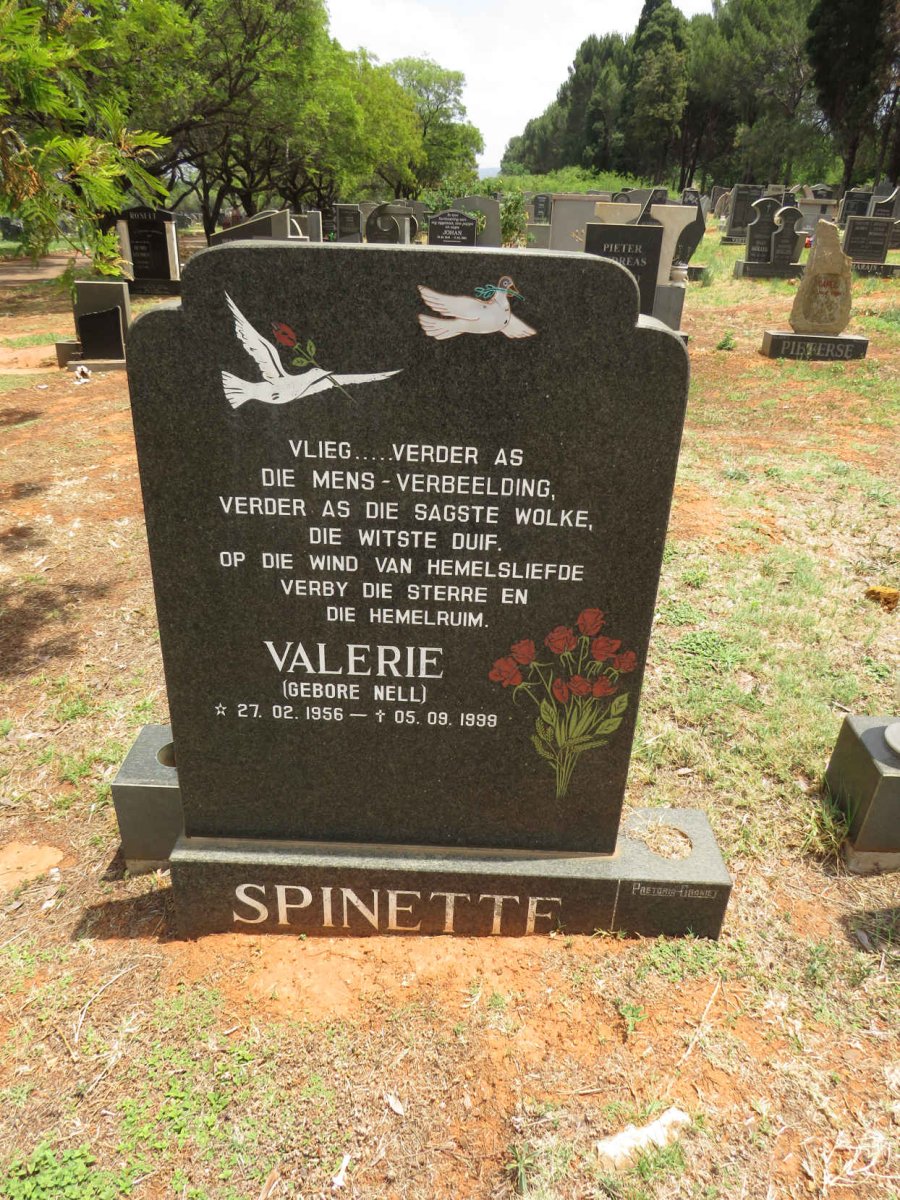 SPINETTE Valerie nee NELL 1956-1999