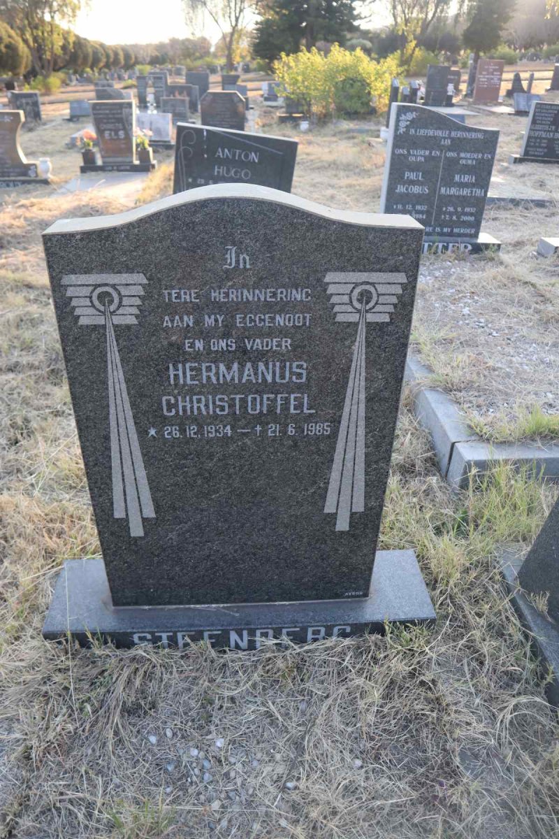 STEENBERG Hermanus Christoffel 1934-1985