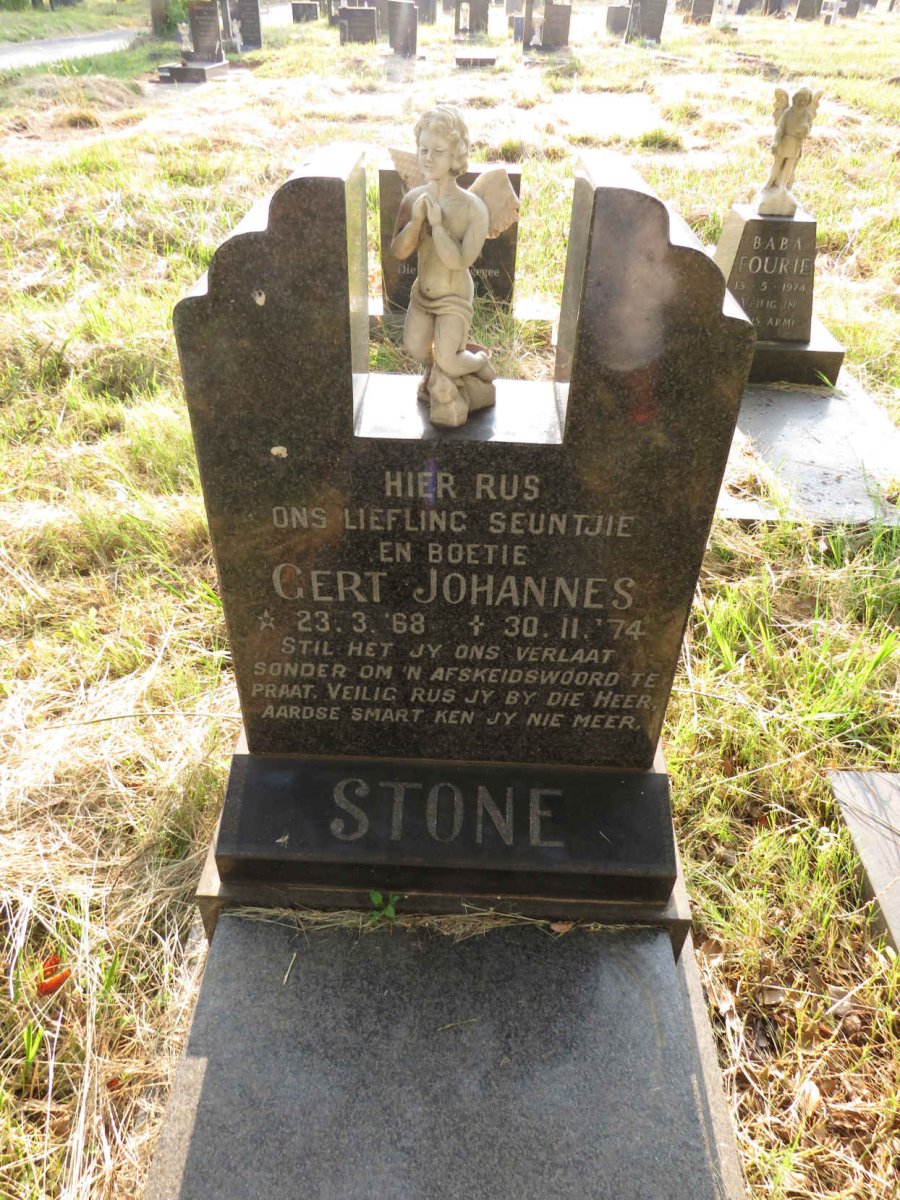 STONE Gert Johannes 1968-1974