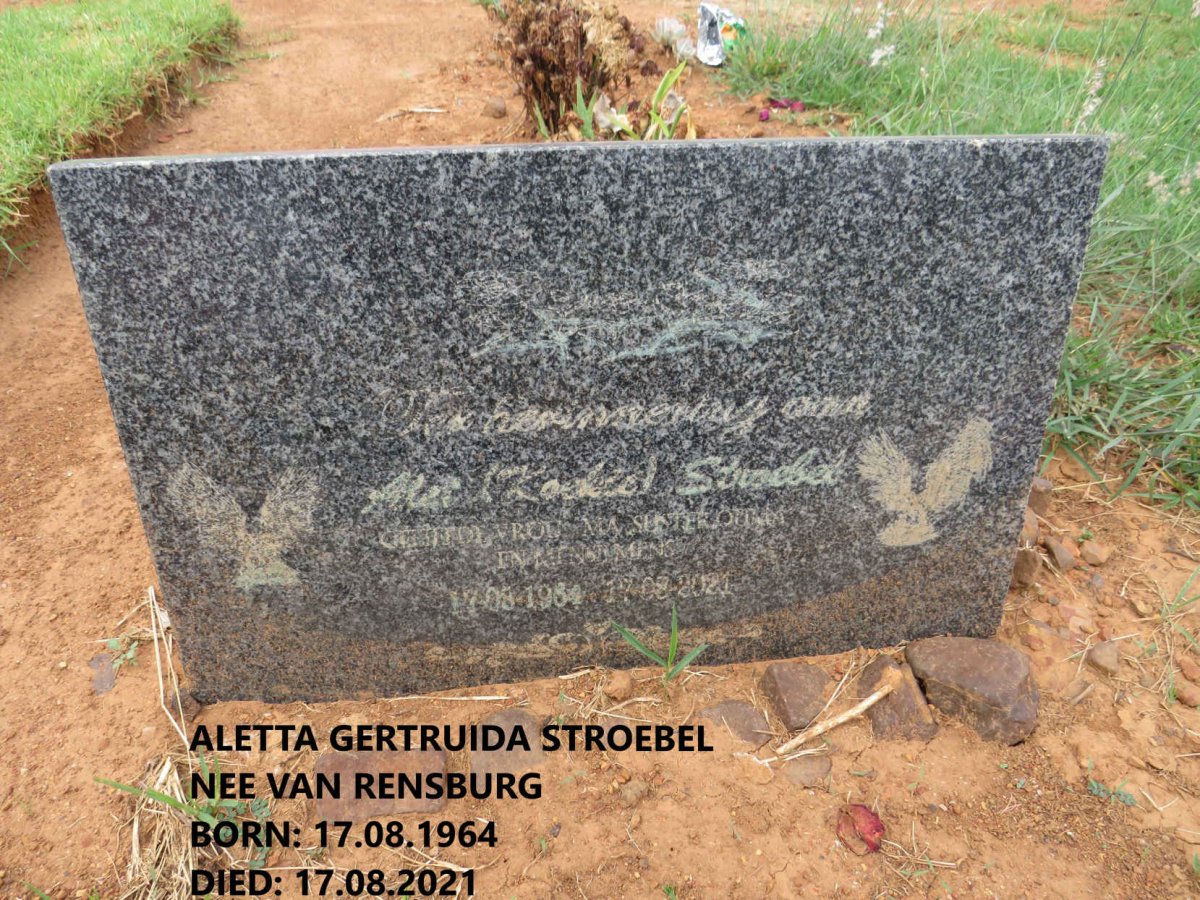 STROEBEL Aletta Gertruida nee VAN RENSBURG 1964-2021 