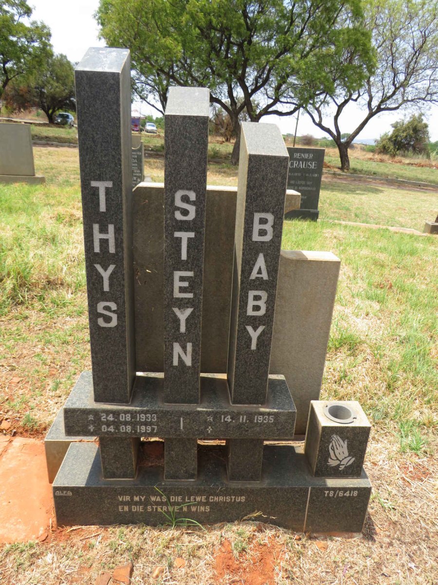STEYN Thys 1933-1997 & Baby 1935- 