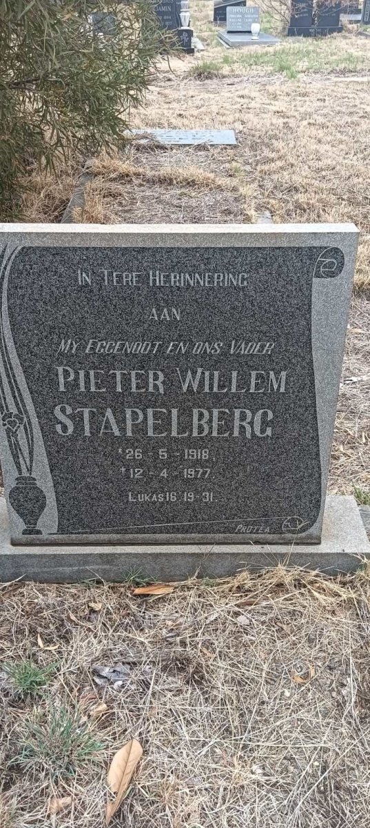 STAPELBERG Pieter Willem  1918-1977