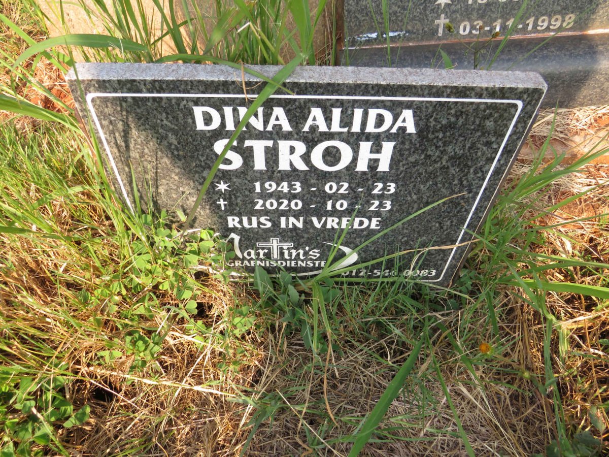 STROH Dina Alida 1943-2020