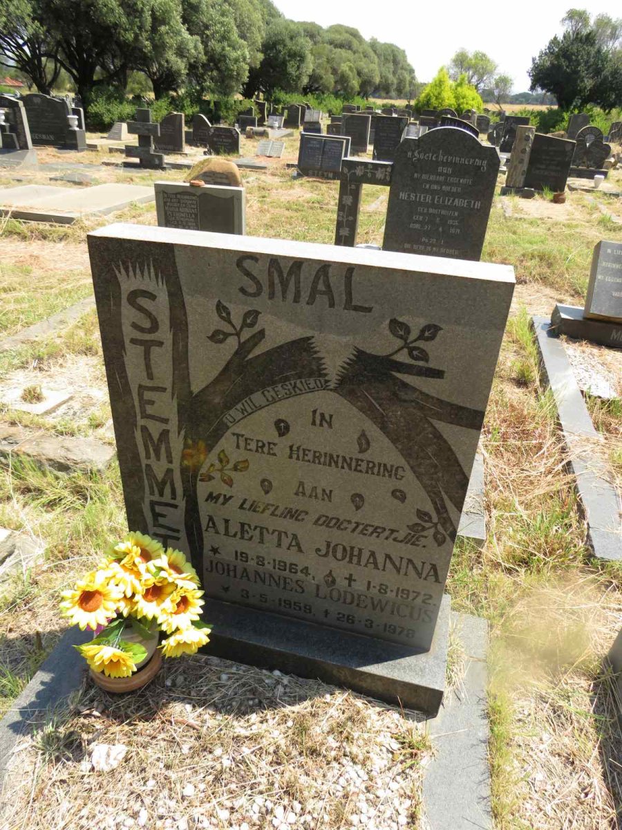 STEMMET Johannes Lodewicus 1959-1978 :: SMAL Aletta Johanna 1964-1972 