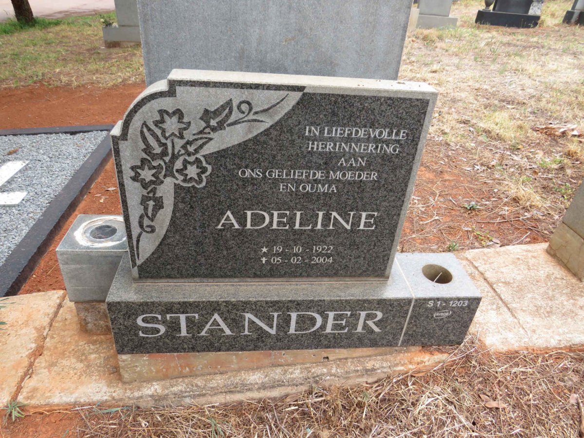 STANDER Adeline 1922-2004