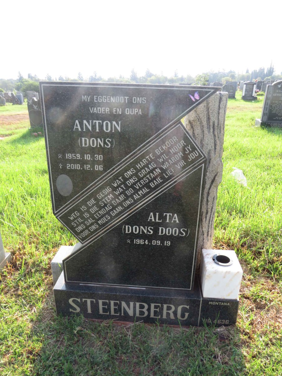STEENBERG Anton 1959-2010 & Alta 1964-