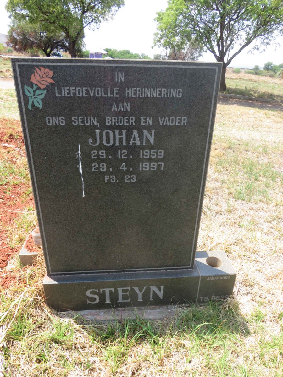 STEYN Johan 1959-1997