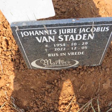 STADEN Johannes Jurie Jacobus, van 1954-2022