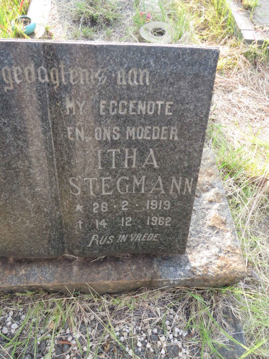STEGMANN Itha 1919-1962